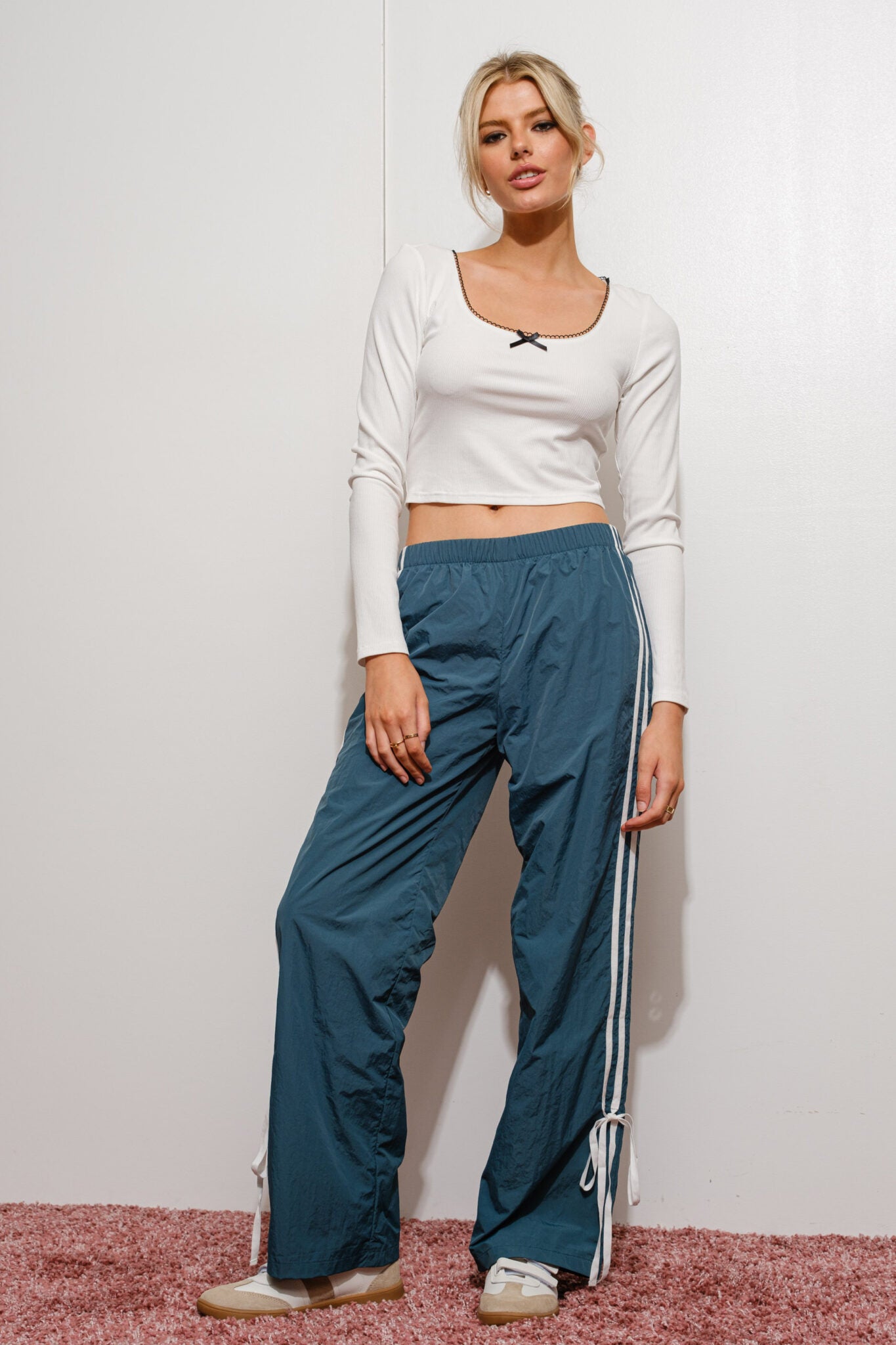 Track Star Stripped Fleece Sweatpants