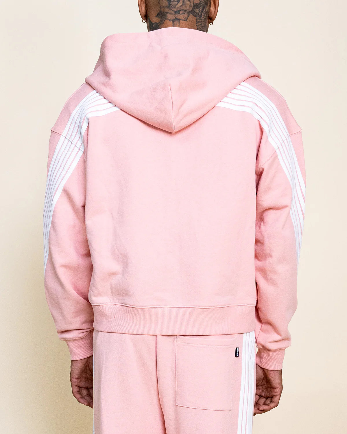 Stripped Zip Up Jacket