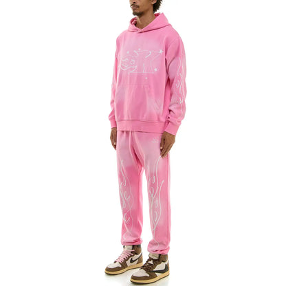 Pink tape Sweatsuit Set