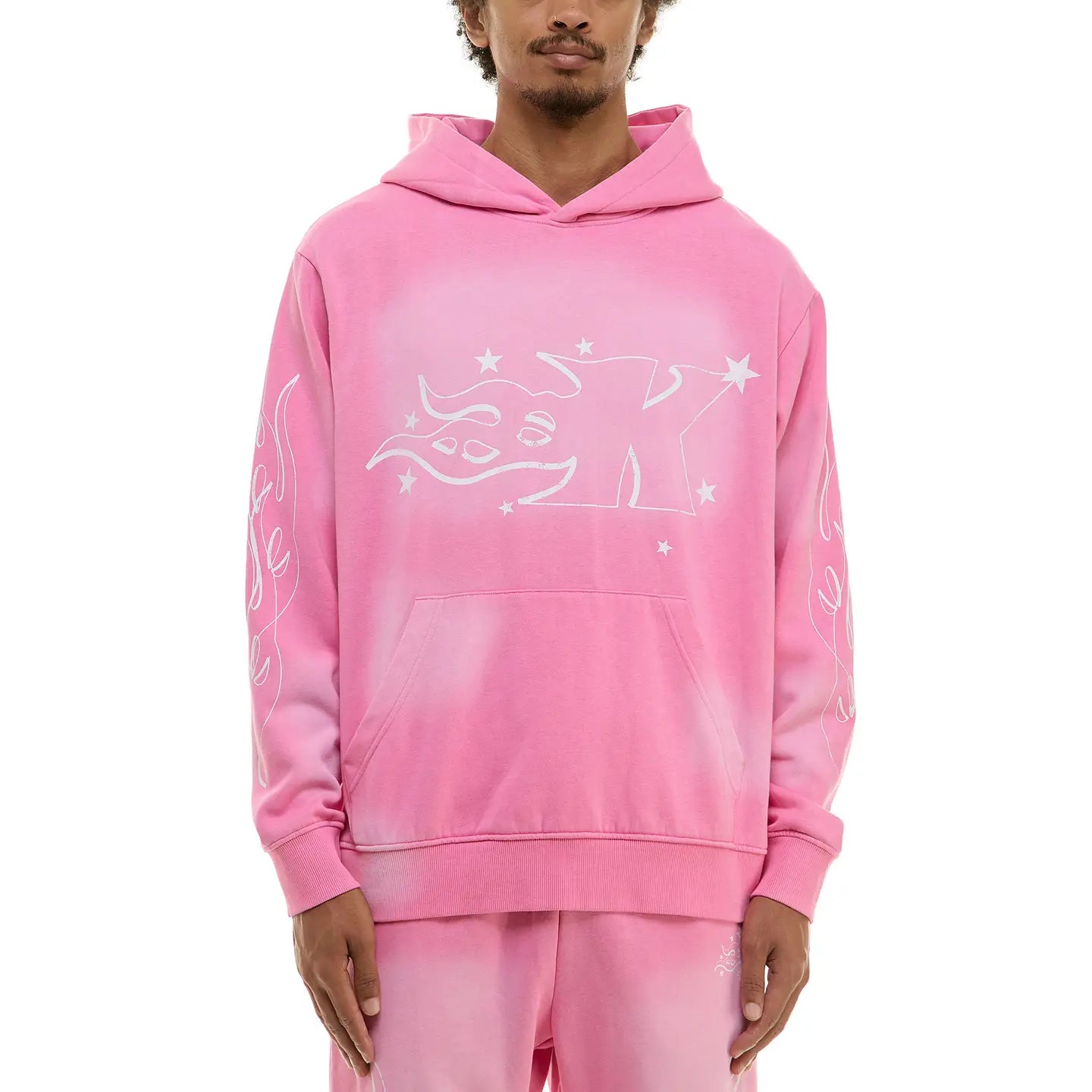 Pink tape Sweatsuit Set