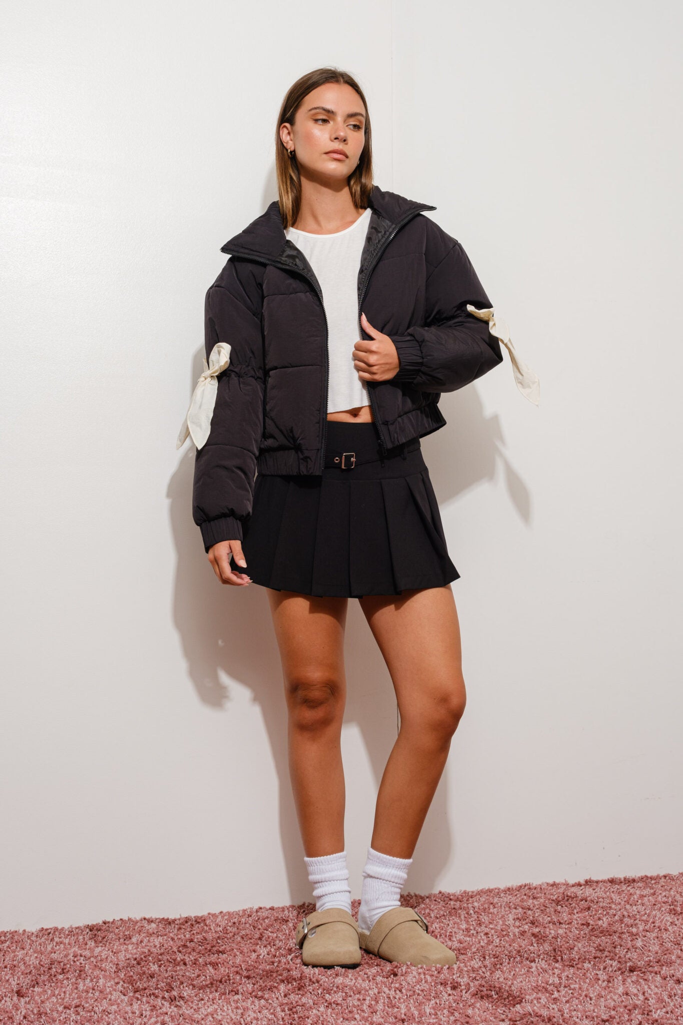 Bow Baby Puffer Jacket