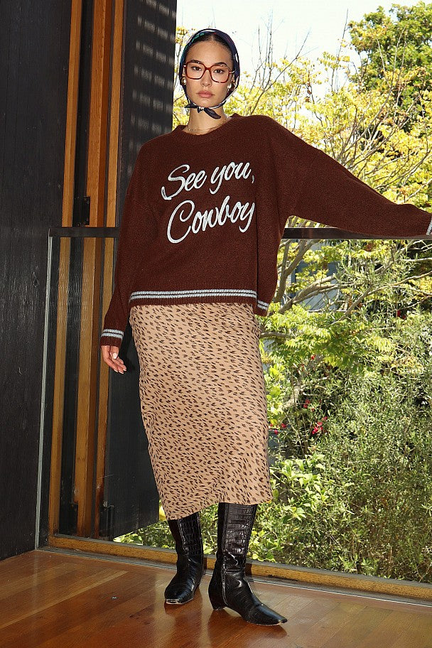 “See you Cowboy!” Knit Sweater